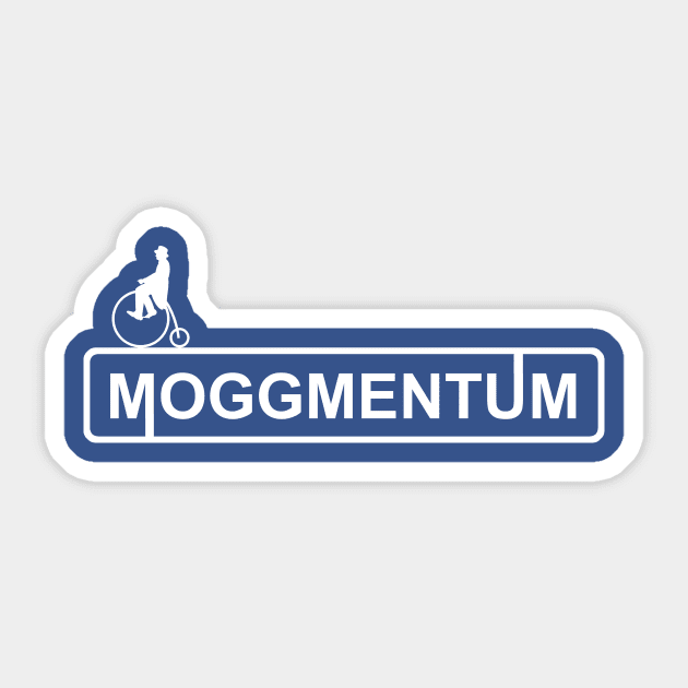 Moggmentum Sticker by PolitiTees